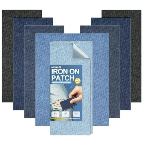 Dreahlife Iron-on Denim Patches 10-Pack