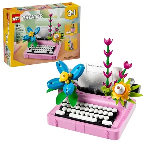 LEGO Creator 3-in-1 Typewriter with Flowers