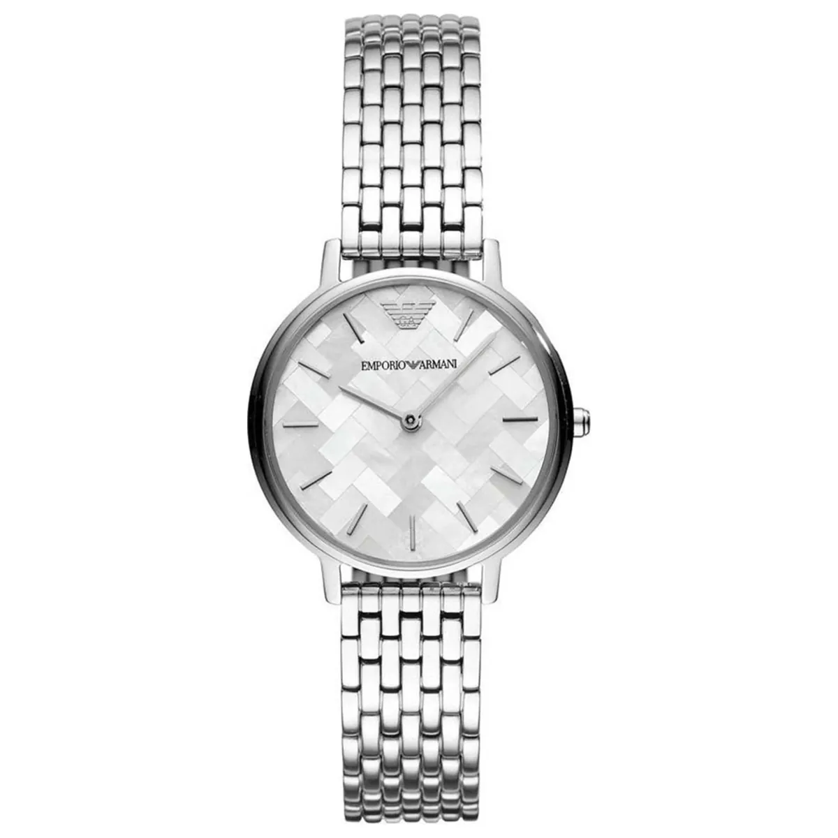 Emporio Armani Men's Classic 43mm Silver Dial Quartz Watch