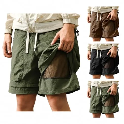 Mens Double Layer Mesh Liner Shorts