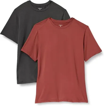 2-Pack Amazon Essentials Men's Active Quick Dry Moisture Wicking T-Shirt