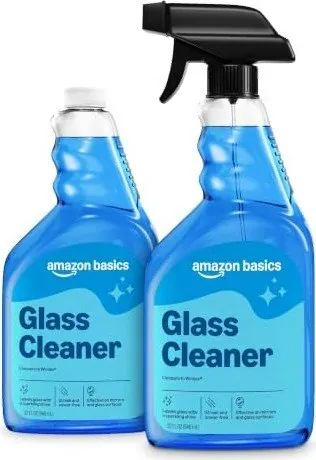 Amazon Basics Glass Cleaner 32-oz. Bottle 2-Pack