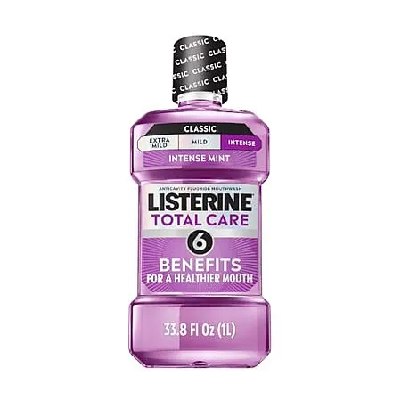 33.8-Oz Listerine Total Care Anticavity Fluoride Mouthwash (Intense Mint)