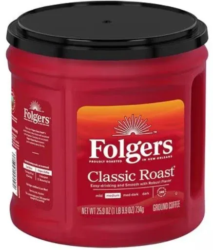 Folgers Ground Medium Classic Roast Coffee 25.9 oz