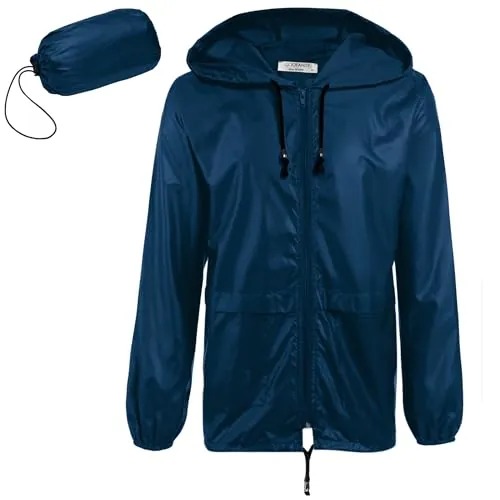 COOFANDY Men's Waterproof Rainwear for Golf Rain Proof Running Jacket