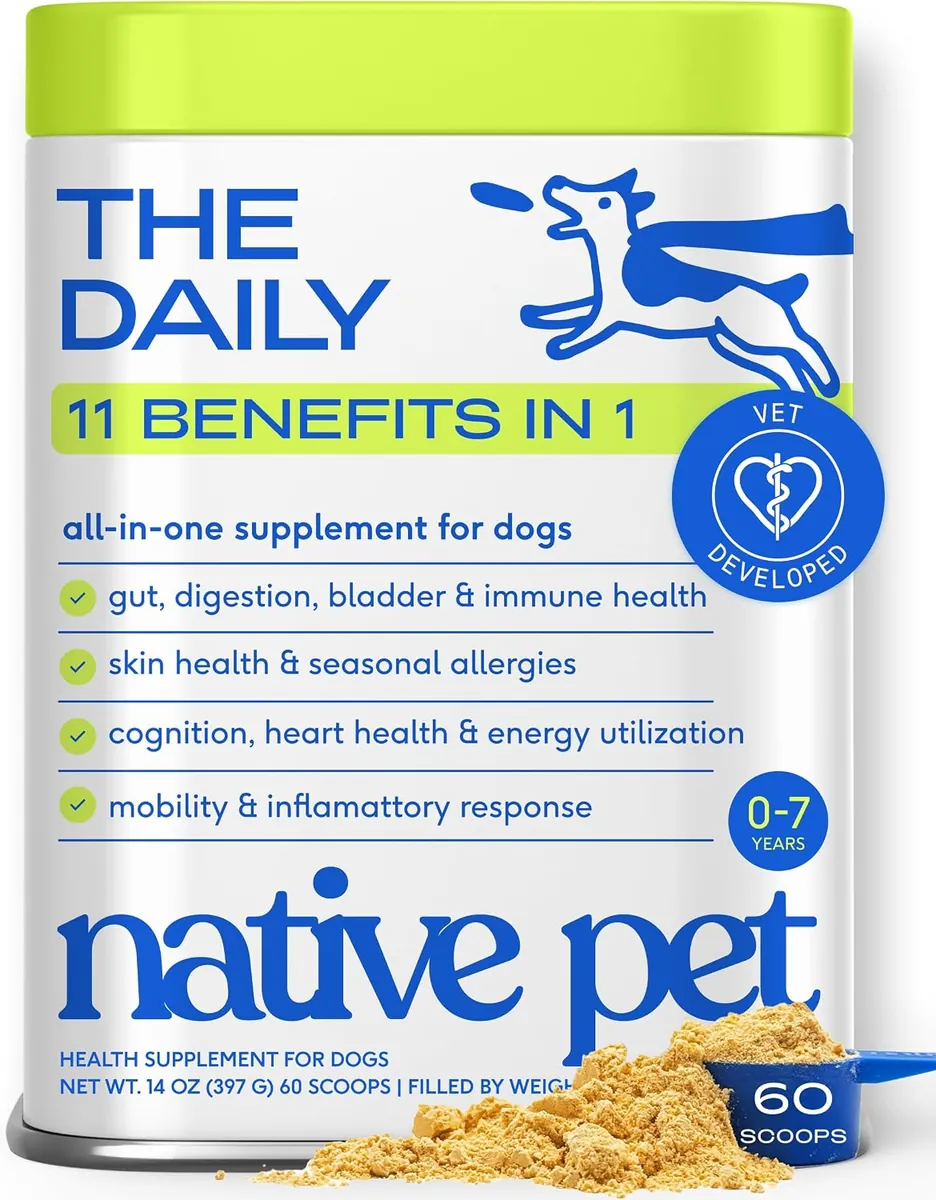 Native Pet The Daily Dog Vitamins & Supplements 60 Scoops