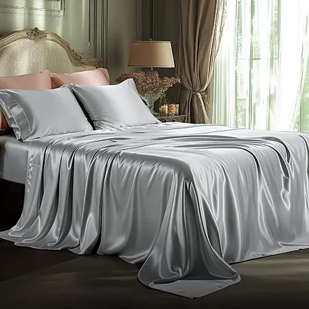 4-Pc Bedsure Satin Sheet Sets (Select Colors/Sizes)