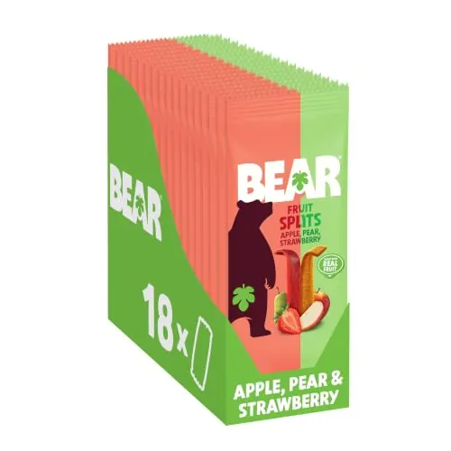 BEAR Real Fruit Snack Splits 18-Pack 0.7-Oz
