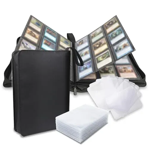 Fire-Resistant Trading Card Binder 9 Pocket 540 Capacity
