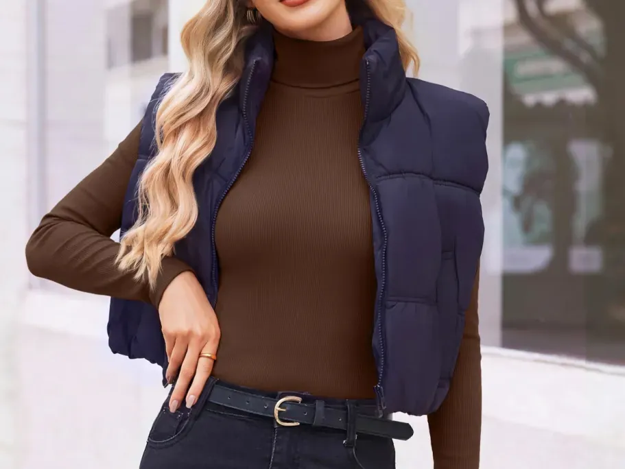 Ekouaer Women’s Ribbed Turtleneck