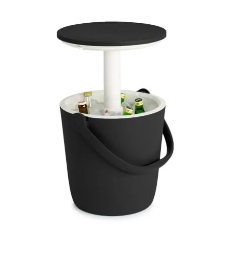 Keter Go Bar 4.2-Gallon Portable Outdoor Cooler Table in Green