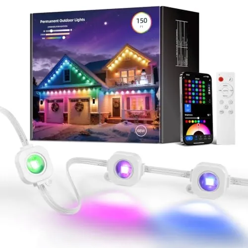 CDN 150-Foot RGBIC Permanent Outdoor LED Lights