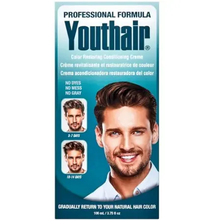 3.75oz Youthair Crème Hair Color Restoring Formula for Gray Hair Coverage