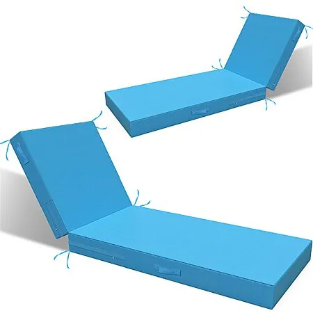 2-Pack 72" L'AGRATY Waterproof Lounge Chair Cushions (Blue or Khaki)