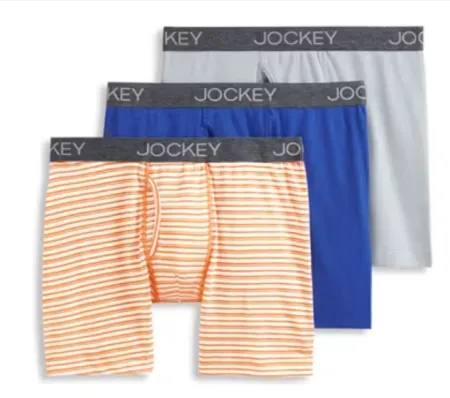 3-Pack Jockey Men's StayNew Cotton Blend Boxer Brief