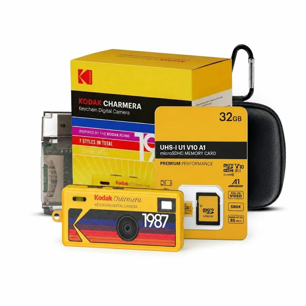 Kodak Charmera Key Chain Digital Camera Bundle