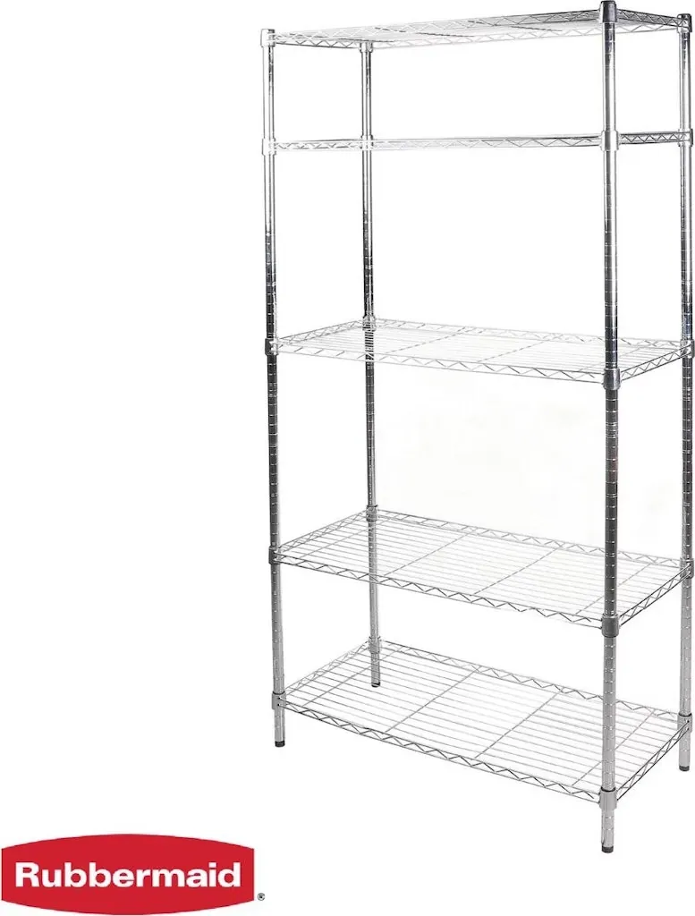 Rubbermaid 5-Tier Heavy Duty Wire Shelving Unit