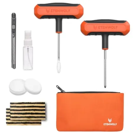 16-Piece ETENWOLF Flat Tire Repair Kit with Plugs