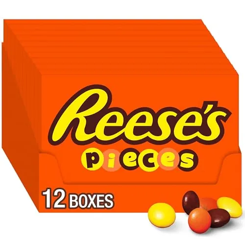 Reese's Pieces Peanut Butter Candy Boxes 12-Ct 4-Oz
