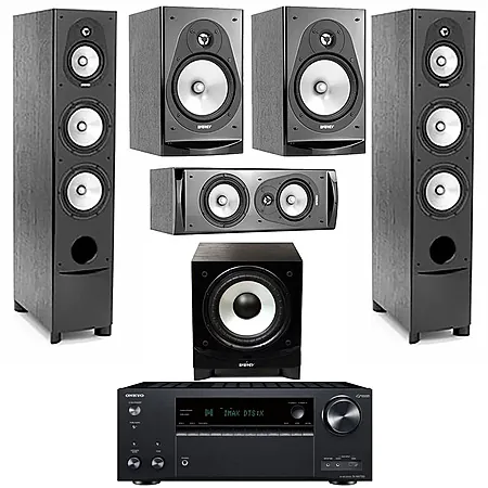 HTS Bundle: Onkyo TX-NR7100 + 2x CF-70 Floors + CC-10 Center + CB-20 Book + ESW-C8 Sub