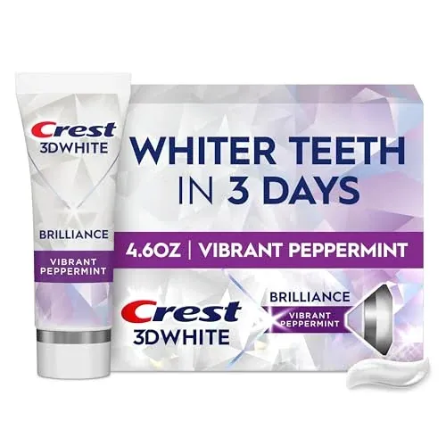 Crest 3D White Brilliance Vibrant Peppermint Whitening Toothpaste