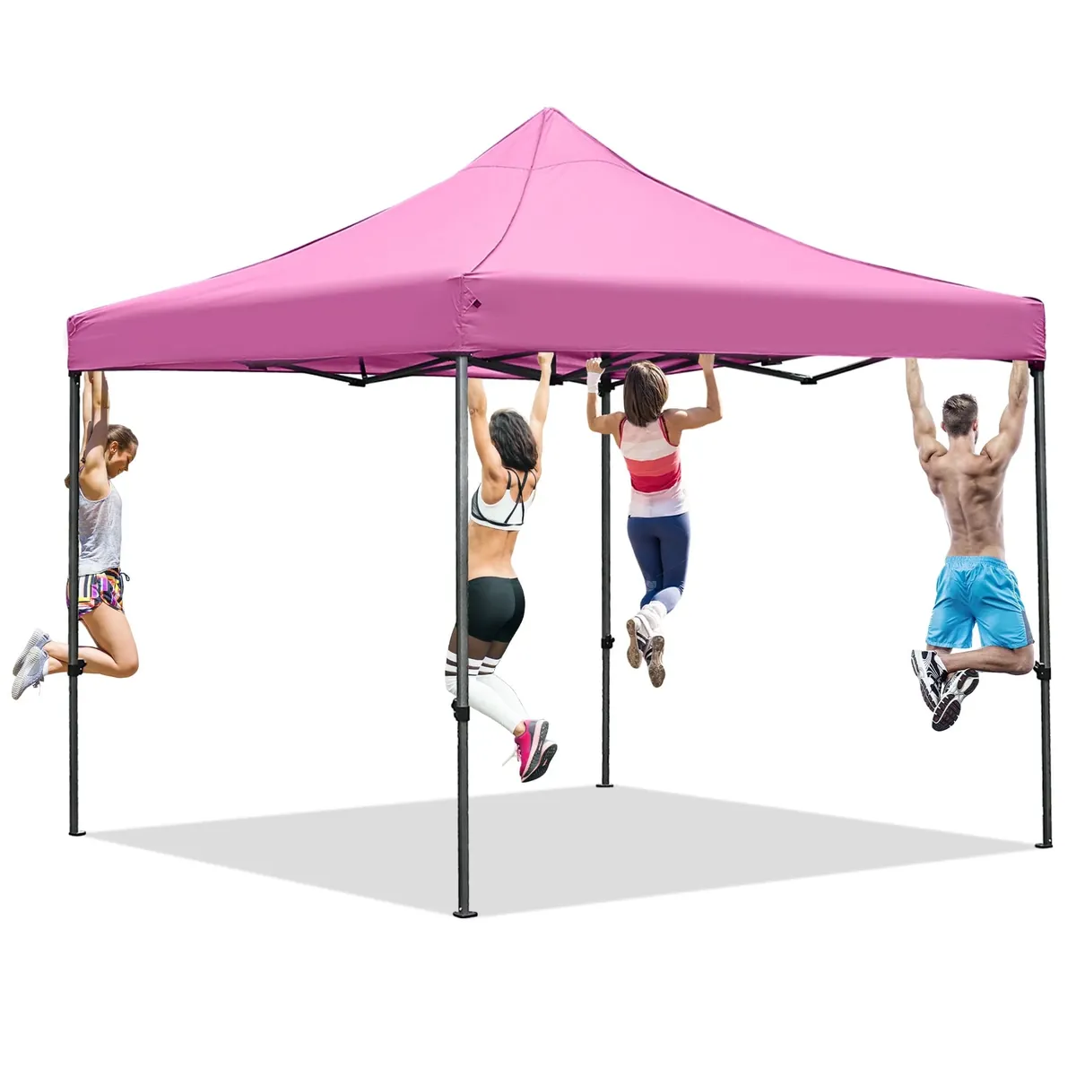 Ainfox 10' x 10' Heavy Duty Pop-Up Canopy Tent w/ Wheeled Carrying Bag