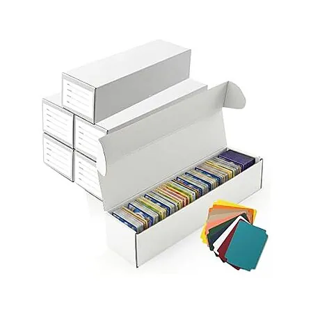 6-Pk Trading Card Cardboard Storage Box (holds 1100 collectable cards per box)