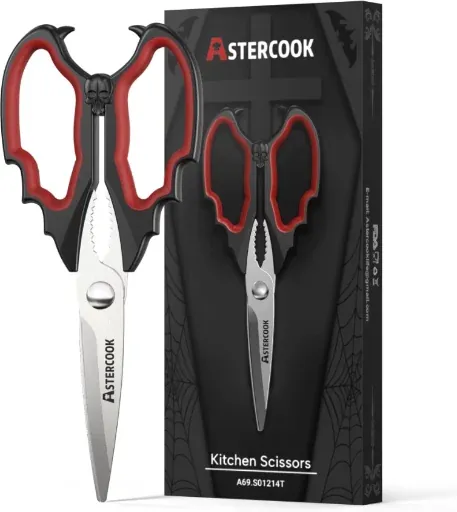 Astercook Kitchen Scissors Red