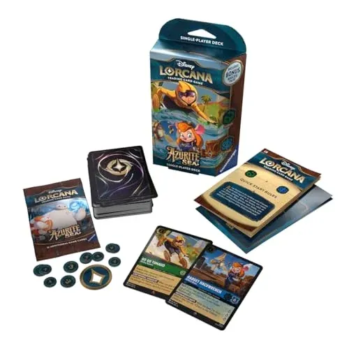 Ravensburger Disney Lorcana TCG: Azurite Sea - Emerald & Sapphire Single-Player Deck