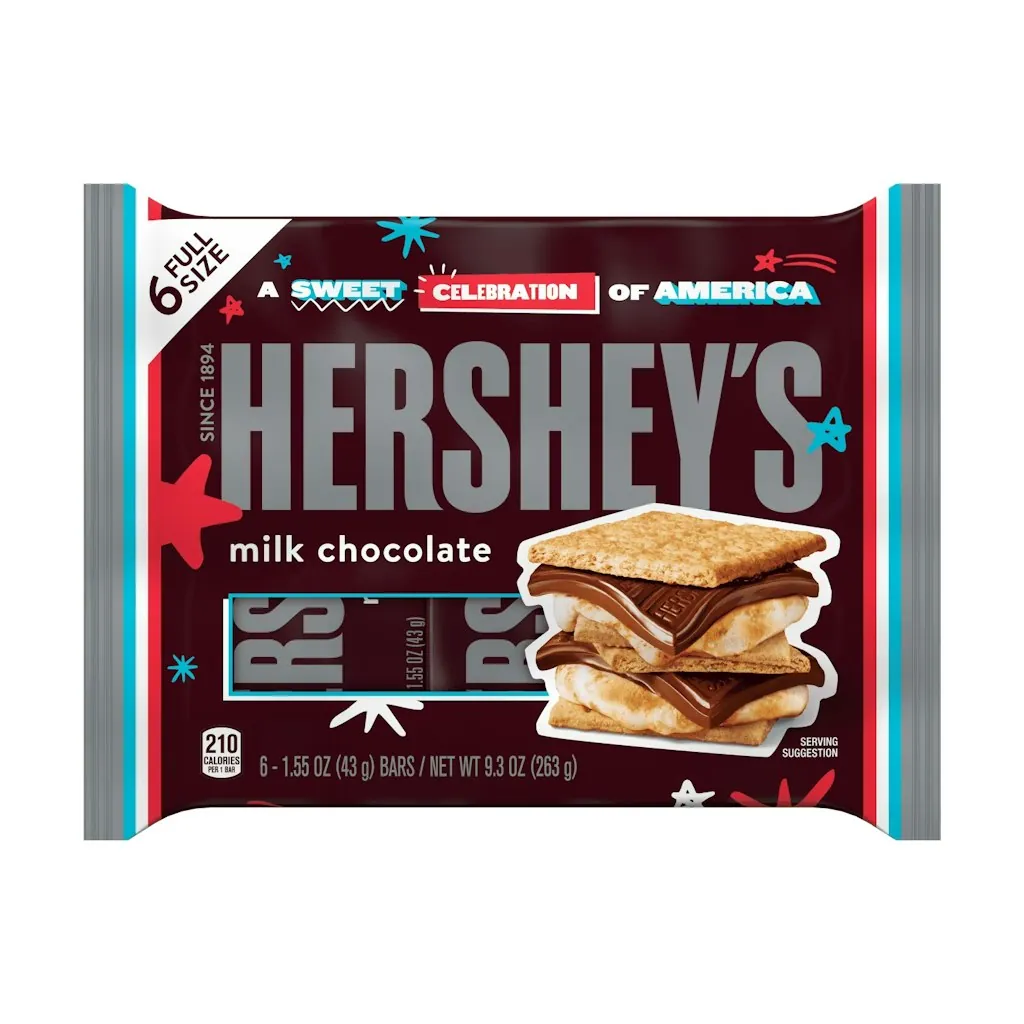 Hershey's 1.55-oz. Milk Chocolate Candy Bars 6-Pack