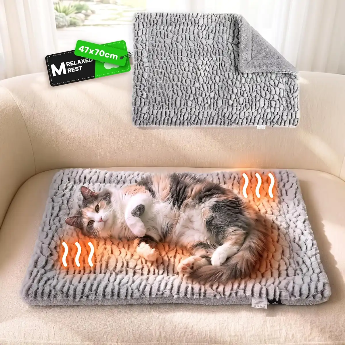 Mora Pets Self-Warming Cat Bed – Medium