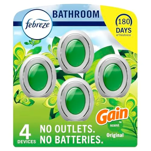 4-Pack 1-Oz Febreze Bathroom Air Freshener (Gain Original)