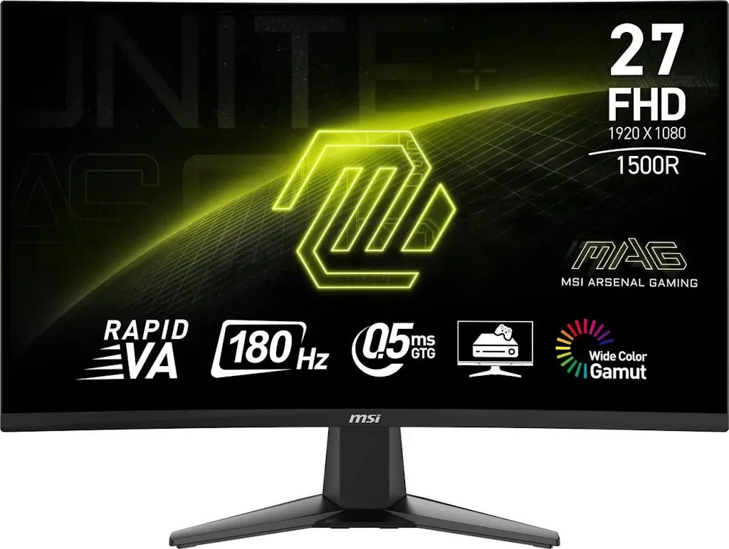MSI MAG 27C6F 27" 1080p 180Hz HDR Curved Gaming Monitor