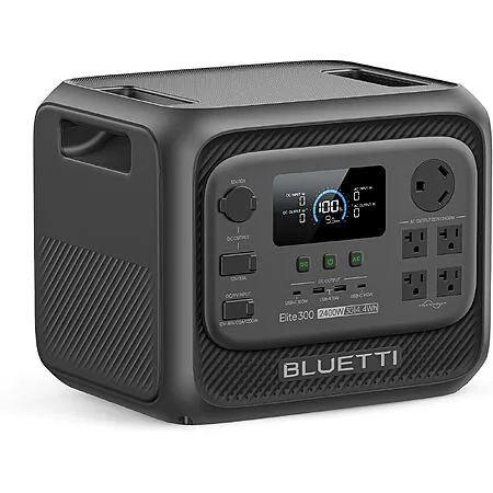 Prime Members: Bluetti Elite 300 3014.4Wh/2400W LiFePO4 Portable Power Station