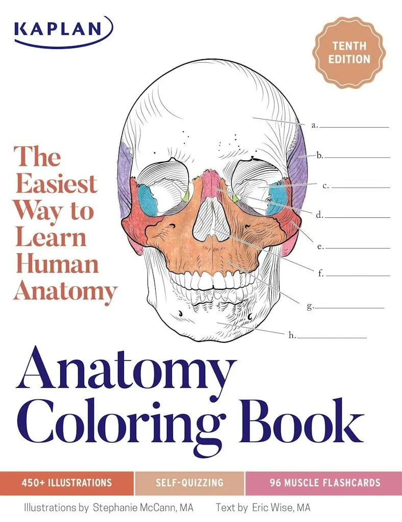 Anatomy Coloring Book w/ 450+ Realistic Medical Illustrations