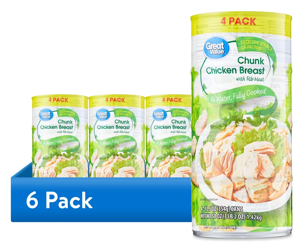 Great Value Chunk Chicken Breast 12.5-oz. Can 24-Pack