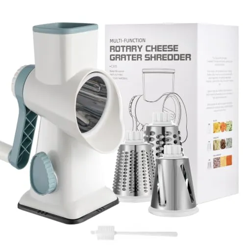 EDEFISY Cheese Grater Hand Crank Rotary Vegetables Shredder