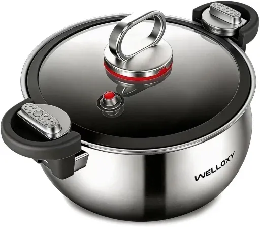 WELLOXY 7.5Qt Stainless Steel Stock Pot