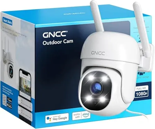GNCC Pan/Tilt Outdoor Security Camera 1-Pack