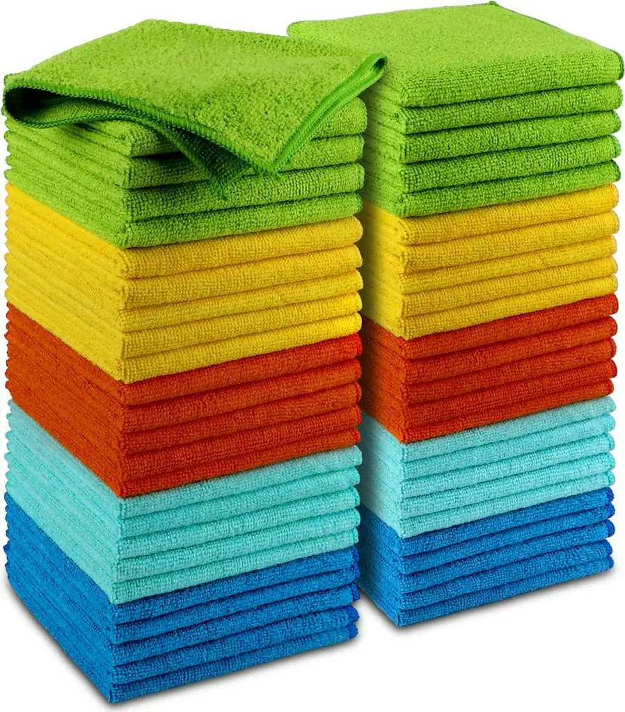 Aidea 12" x 12" Microfiber Cleaning Cloths 50-Pack