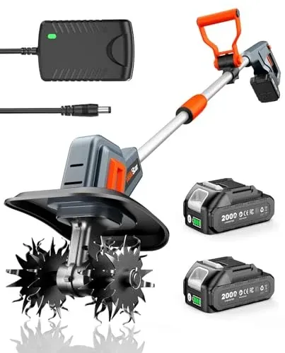 TaskStar Cordless Tiller Cultivator