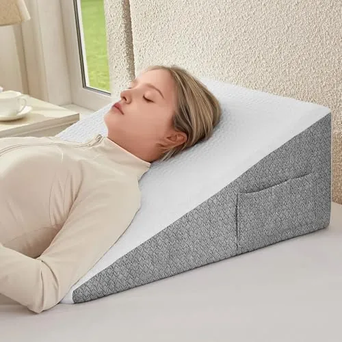 Nordjager Anti-Slip Memory Foam Bed Wedge Pillow 24" x 24" x 10"