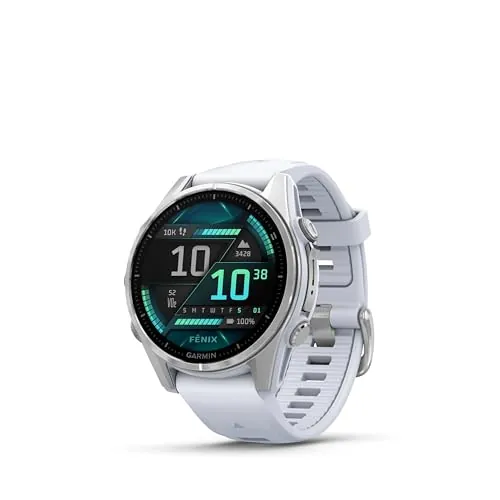 Garmin fēnix® 8 43mm Whitestone Premium Multisport Smartwatch AMOLED Display