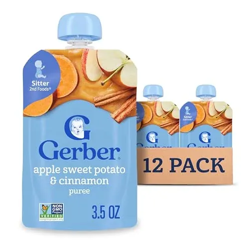 Gerber Stage 2 Baby Food 12-Pack 3.5-Oz (Apple Sweet Potato with Cinnamon)