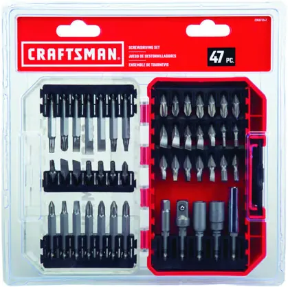 CRAFTSMAN Assorted Screwdriver Bit Set Steel 47 pc