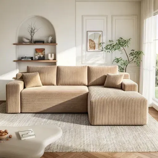 VKHCU 96" Sectional Couch with Chaise