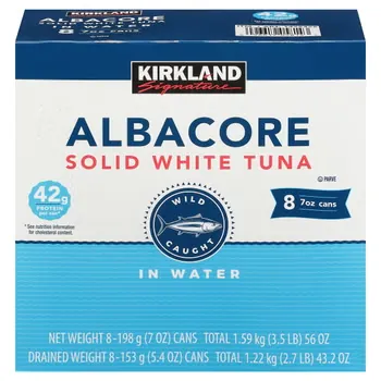 Kirkland Signature White Albacore Tuna 7oz. cans 8-pack