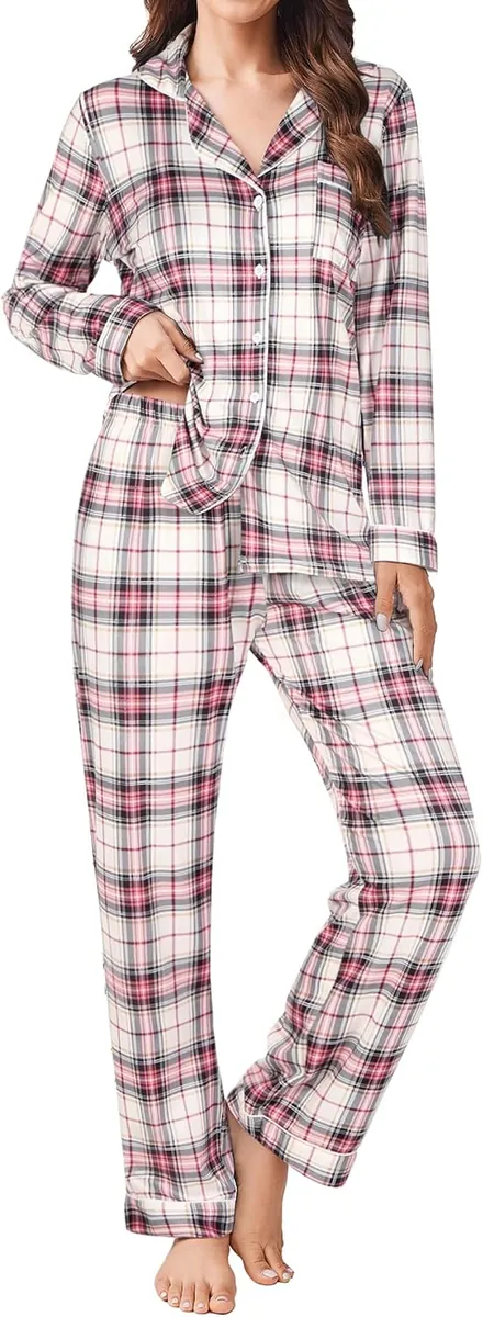 Ekouaer Women’s Long Sleeve Pajama Sets