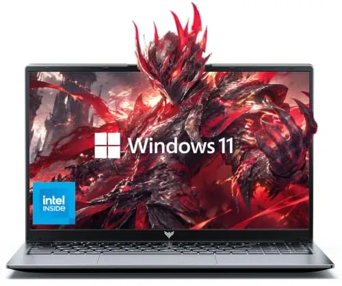 KAIGERR 15.6-inch FHD Laptop, Intel i3, 8GB RAM, 256GB SSD, Windows 11