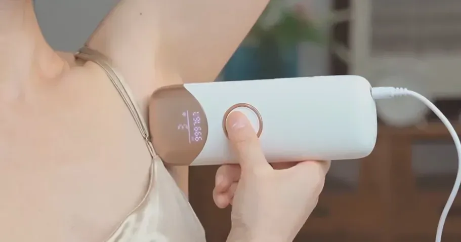 Ubroo IPL Laser Hair Removal Device in Gold